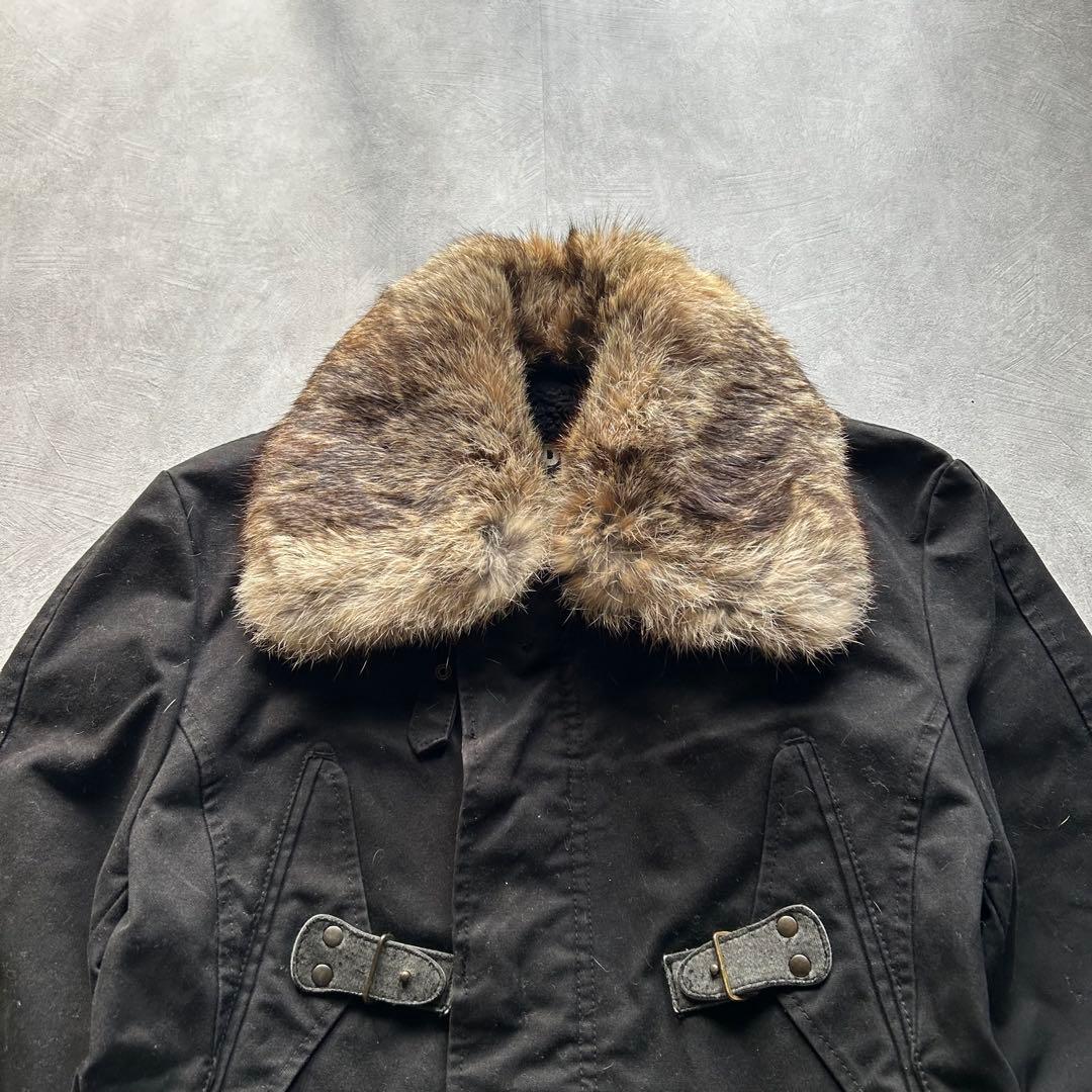 ジャケット・アウター PPFM grunge gimmick fur coat y2k black