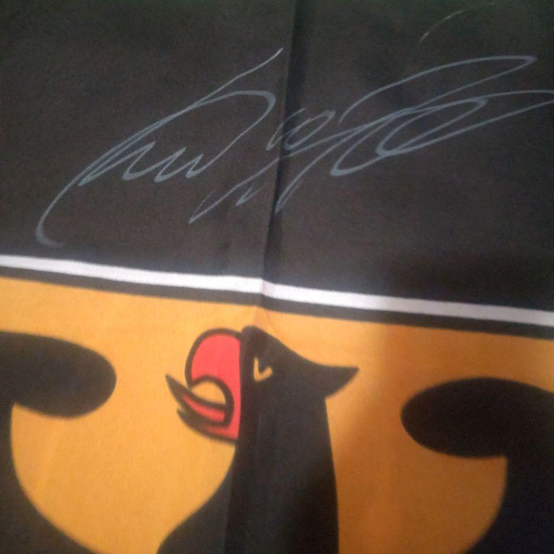 ルーカス・ポドルスキ ドイツ国旗 政府旗 サイン入り 応援グッズ レア