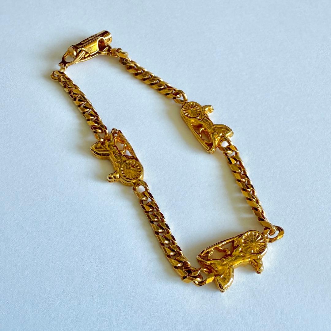 【美品】CELINE　セリーヌ◆ブレスレット　馬車　ゴールド　ヴィンテージ