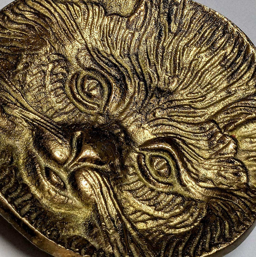 フランス　ビンテージ雑貨　アンティーク猫プレート　アスティエ　真鍮　美品