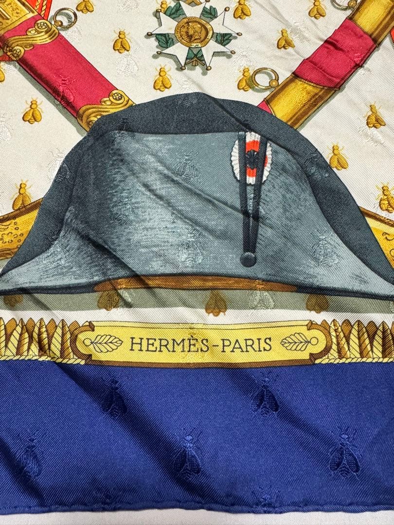 HERMÈS ナポレオン シルクスカーフ 90cm