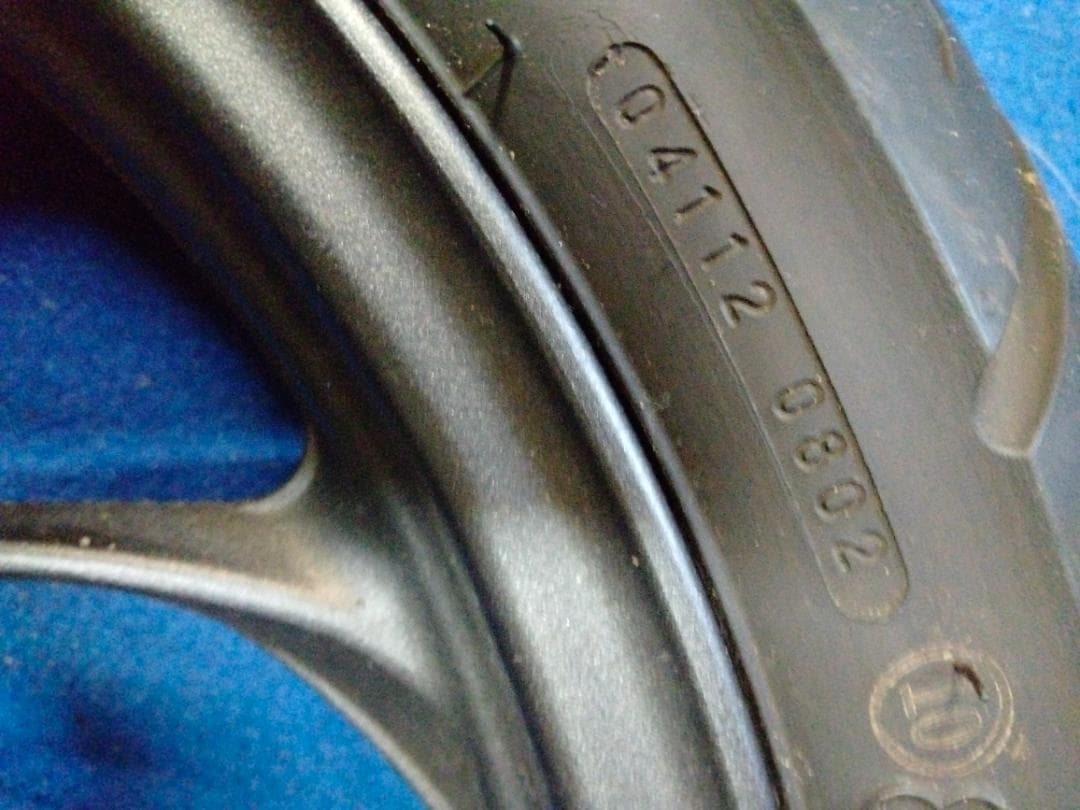 ホンダDio 110 バイクのタイヤとホイールブラックスポークホイールセット