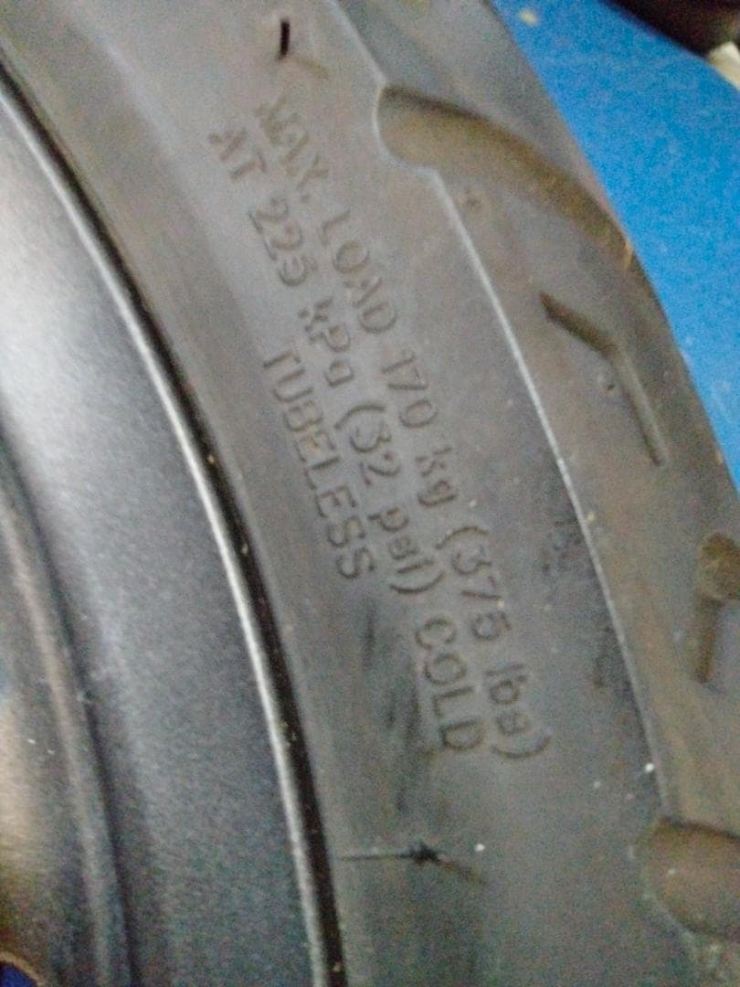 ホンダDio 110 バイクのタイヤとホイールブラックスポークホイールセット