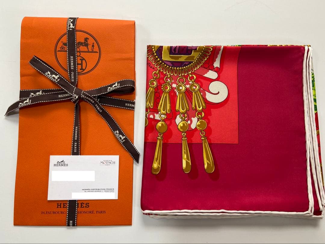 美品 エルメス HERMES カレ90 スカーフ タグ付き