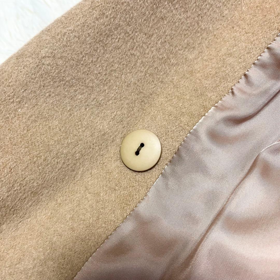 アナイ カシミヤ混 リバーコート ベルテッドコート ロングコート A