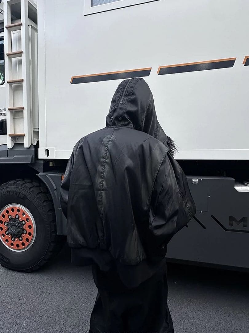 Y2K fur bomber down Parker フライトジャケット