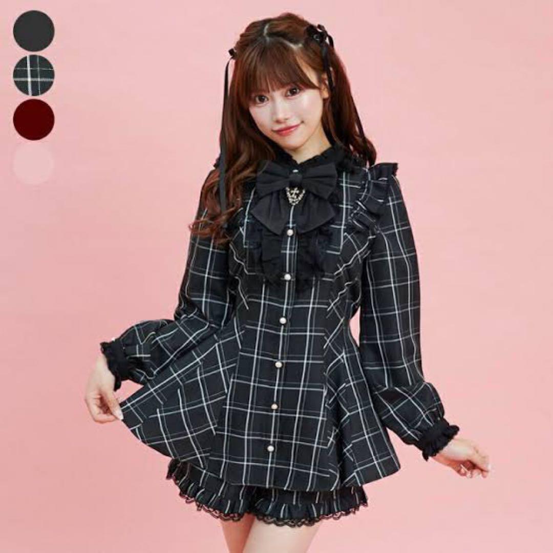 Secret Honey セットアップ チェク柄 ブラック