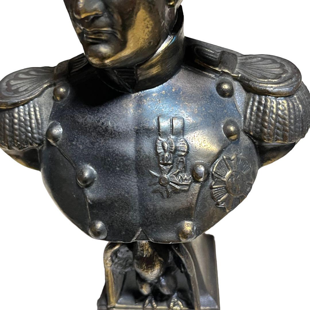 ナポレオン　ブロンズ胸像　大理石台座