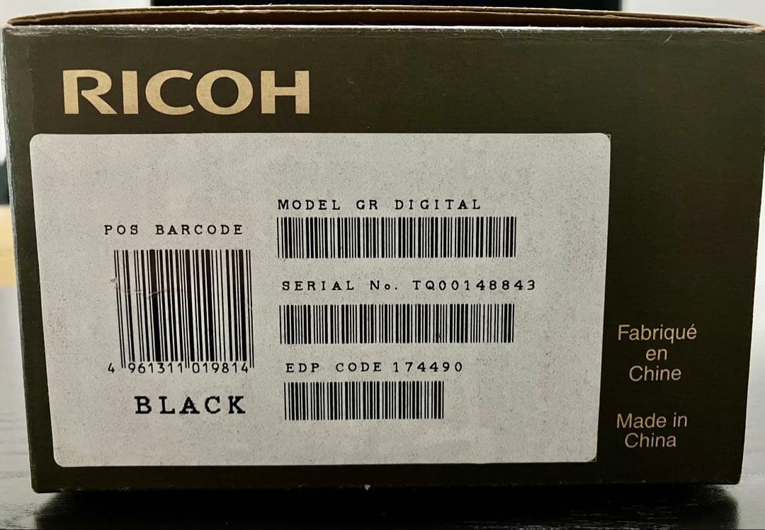 RICOH GR DIGITAL初代 デジタルカメラ　動作確認済　美品　箱付き