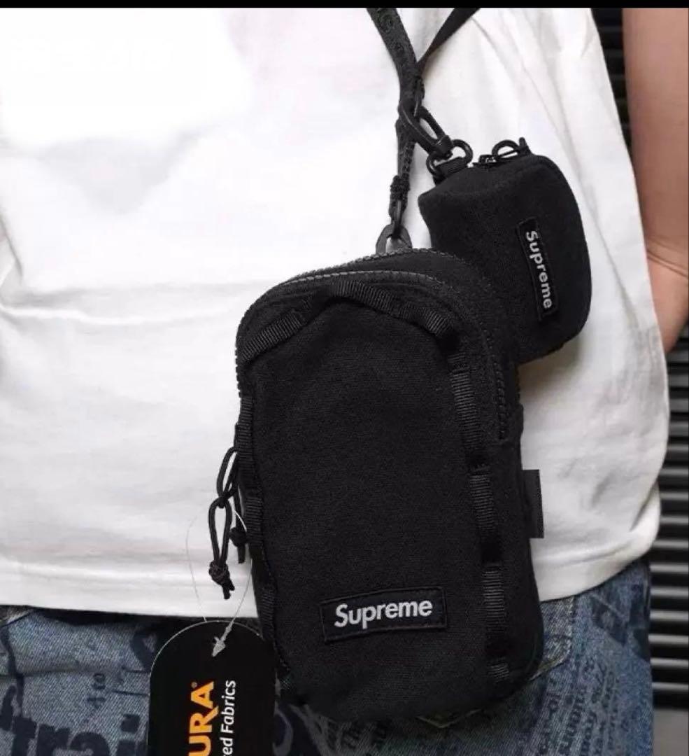 supreme Camera Bag + Mini Pouch ブラック