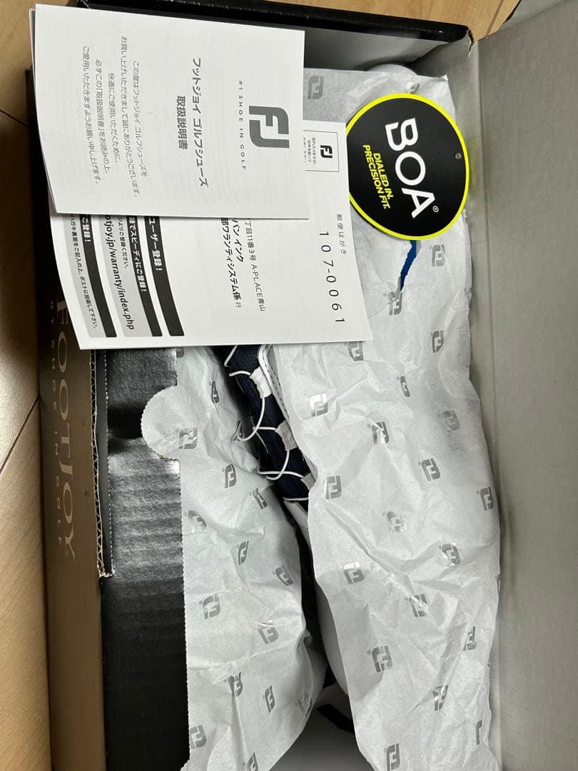 極美品！ 2025.10月購入 フットジョイ プロSLX ボア ゴルフシューズ