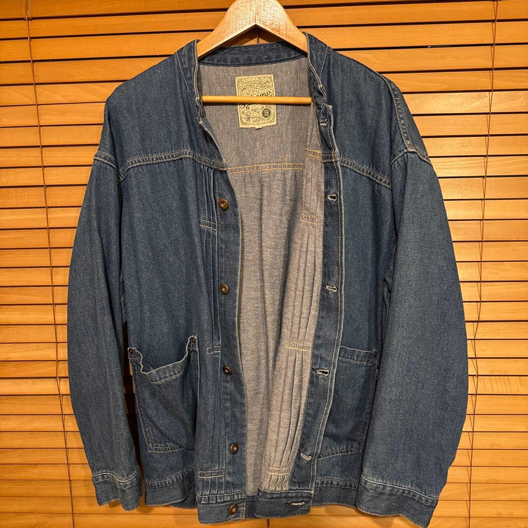 ゴーヘンプ　デニムジャケット　カバーオール　M