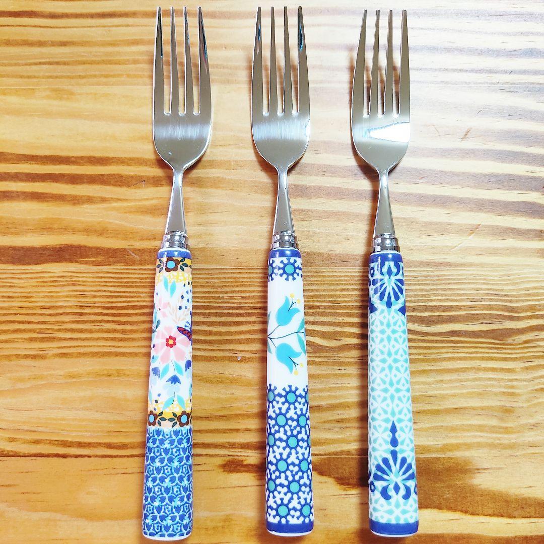 新品 ポーランド食器 カトラリー➁ チューリップ 計6点 スプーンナイフ