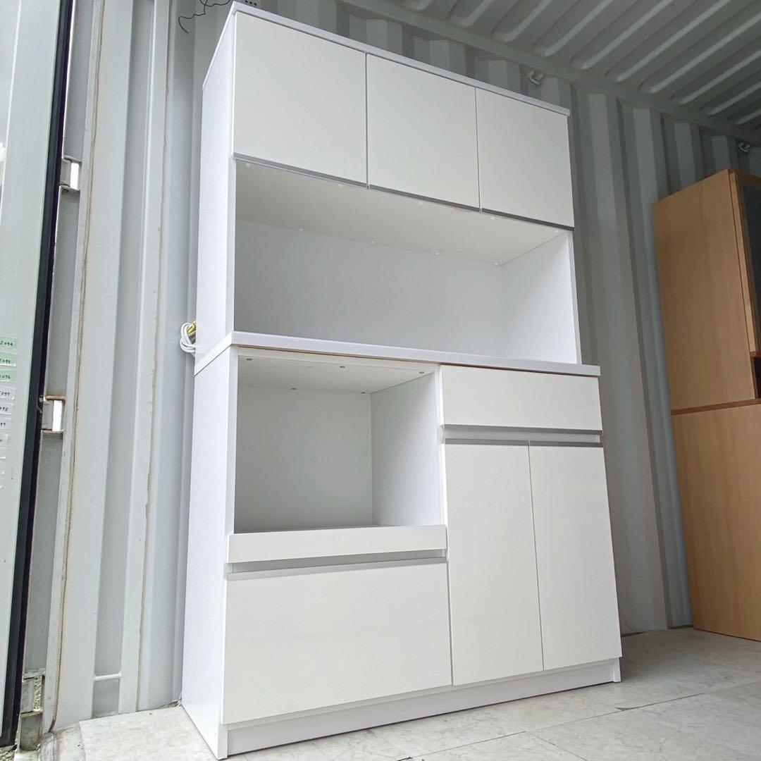 取付無料！ソフトクローズ おしゃれホワイトインテリアキッチンボード