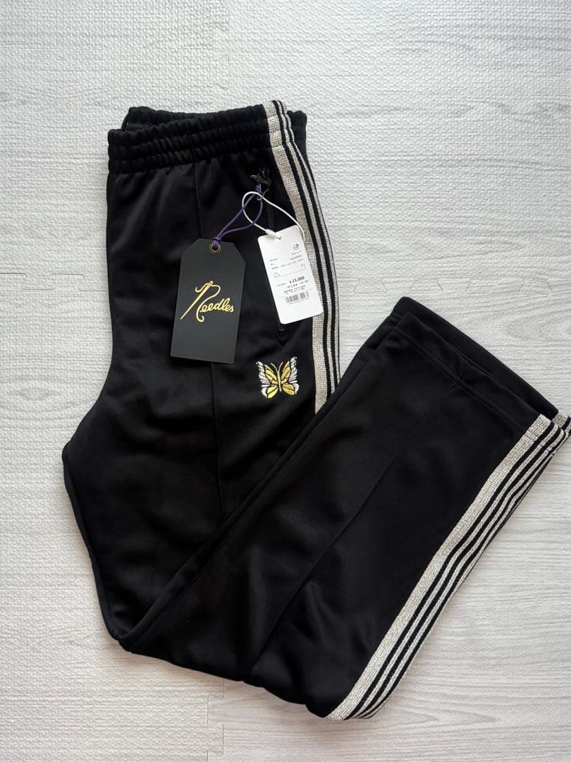 Needles Track Pants (S-ブラック/シルバー)