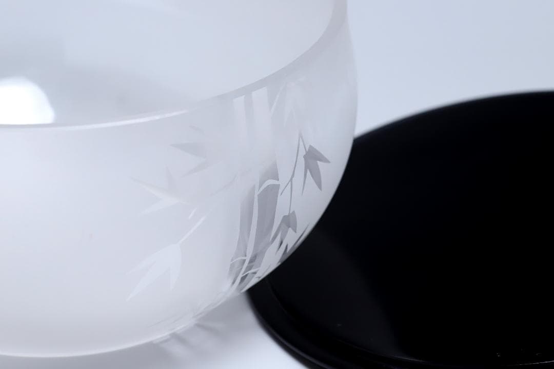 上野良樹　窯変硝子平水指　共箱　美品　硝子　ガラス　古美術　【正一古美術】