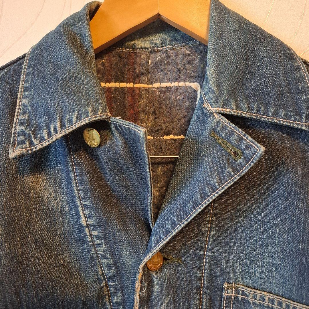 シュガーケーン　デニムカバーオール　ブランケットライナー付き激渋！！