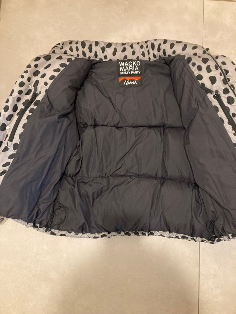 24年モデルワコマリア ナンガ レオパード ダウンジャケット グレー