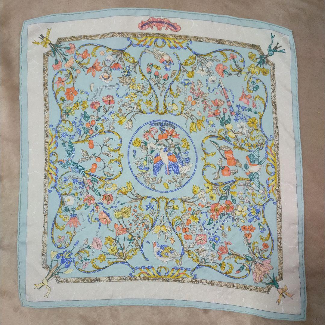 エルメス】 東洋の石と西洋の細工 シルク カレ45 HERMES エルメス カレ