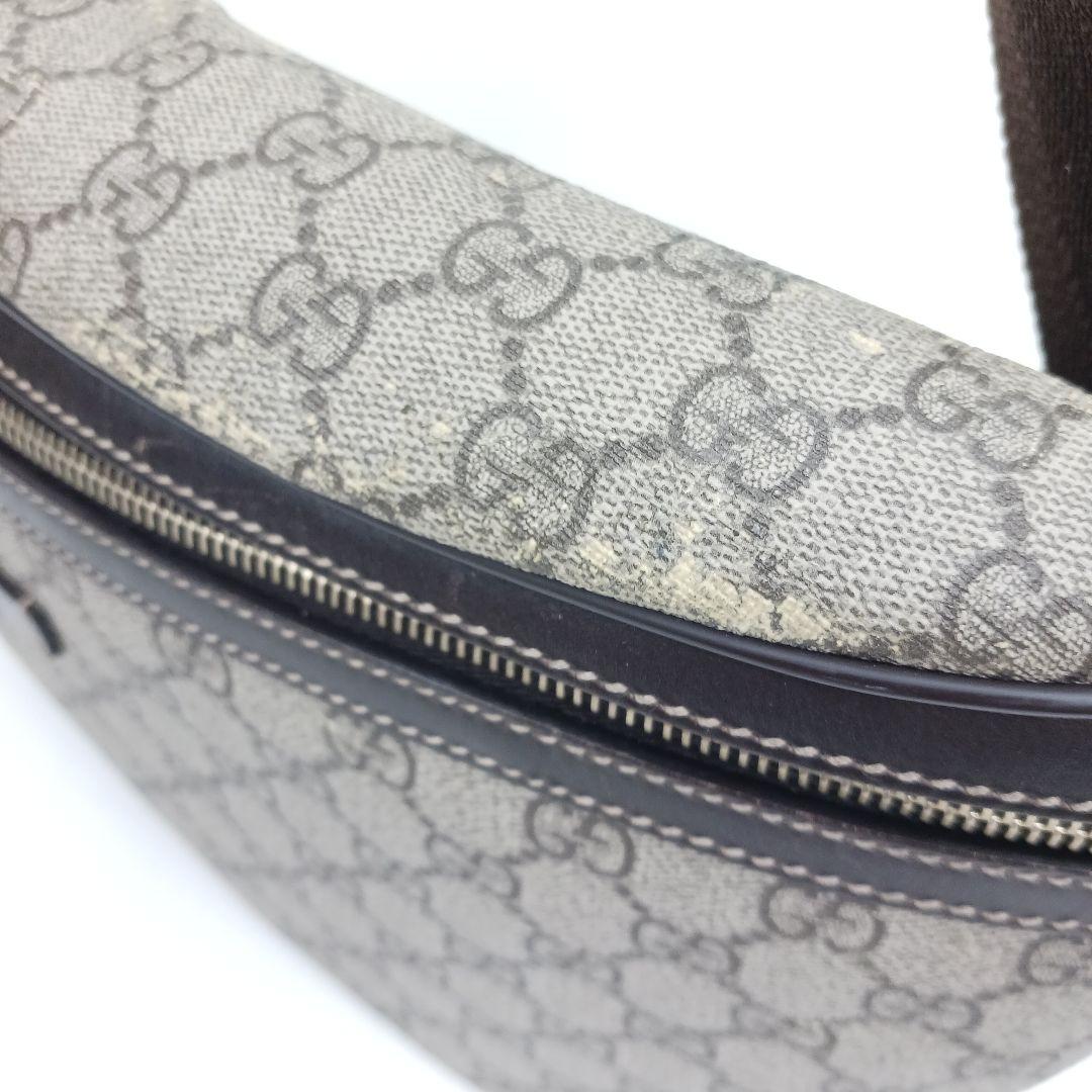 ✨ジャンク特価✨グッチ GGスプリーム ボディーバック ウエストバック