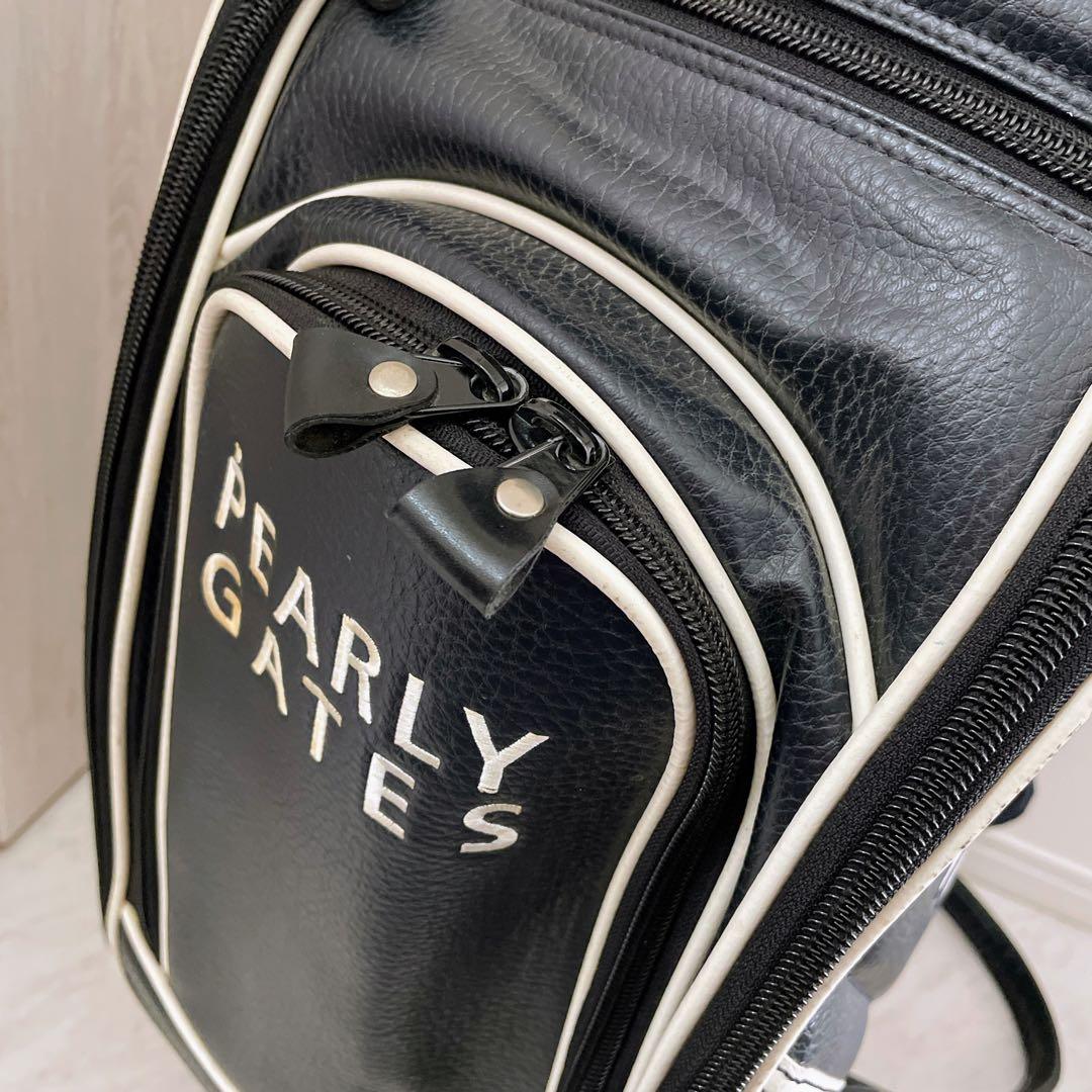 正規品　パーリーゲイツ　キャディバッグ　3点式　ネイビー　ショルダーパット付