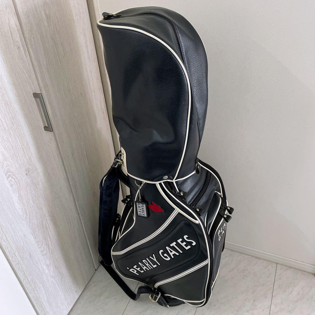 正規品　パーリーゲイツ　キャディバッグ　3点式　ネイビー　ショルダーパット付