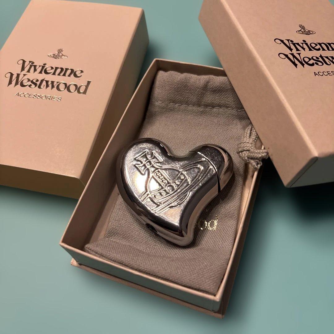 ヴィヴィアンウエストウッド ライター ハート シルバー 箱・袋つき