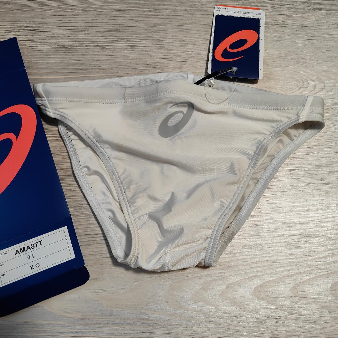 XOサイズ メンズ 競泳水着 アシックス 競パン ホワイト - メルカリ