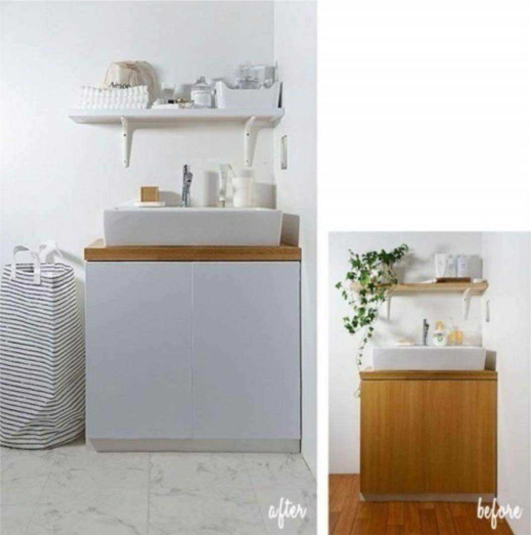 賃貸OK 壁紙屋本舗　貼って剥がせるリメイクシート　ホワイトシートのみ