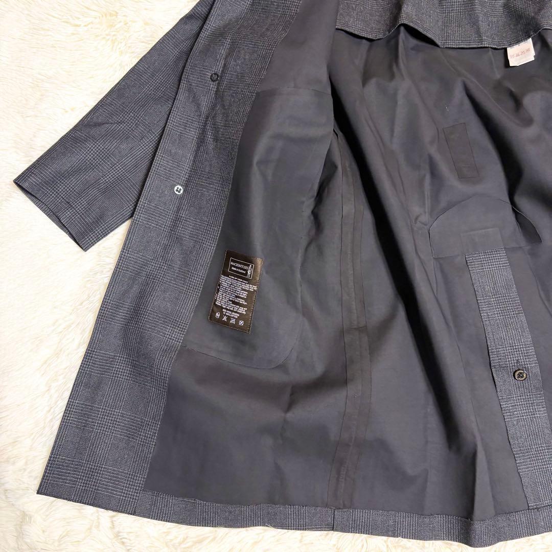 美品　MACKINTOSH ステンカラーコート 36 グレンチェック 英国製