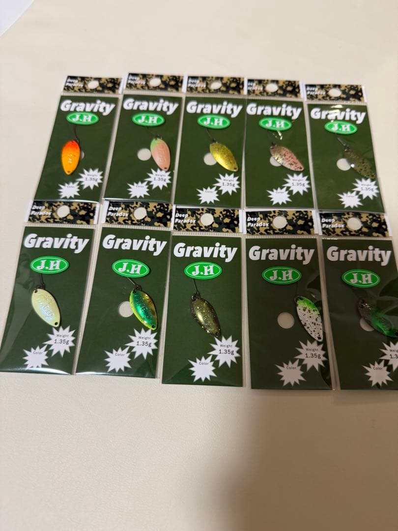 2026年ディープパラドックス グラビティ1.35g 城峰オリカラ 10点セット