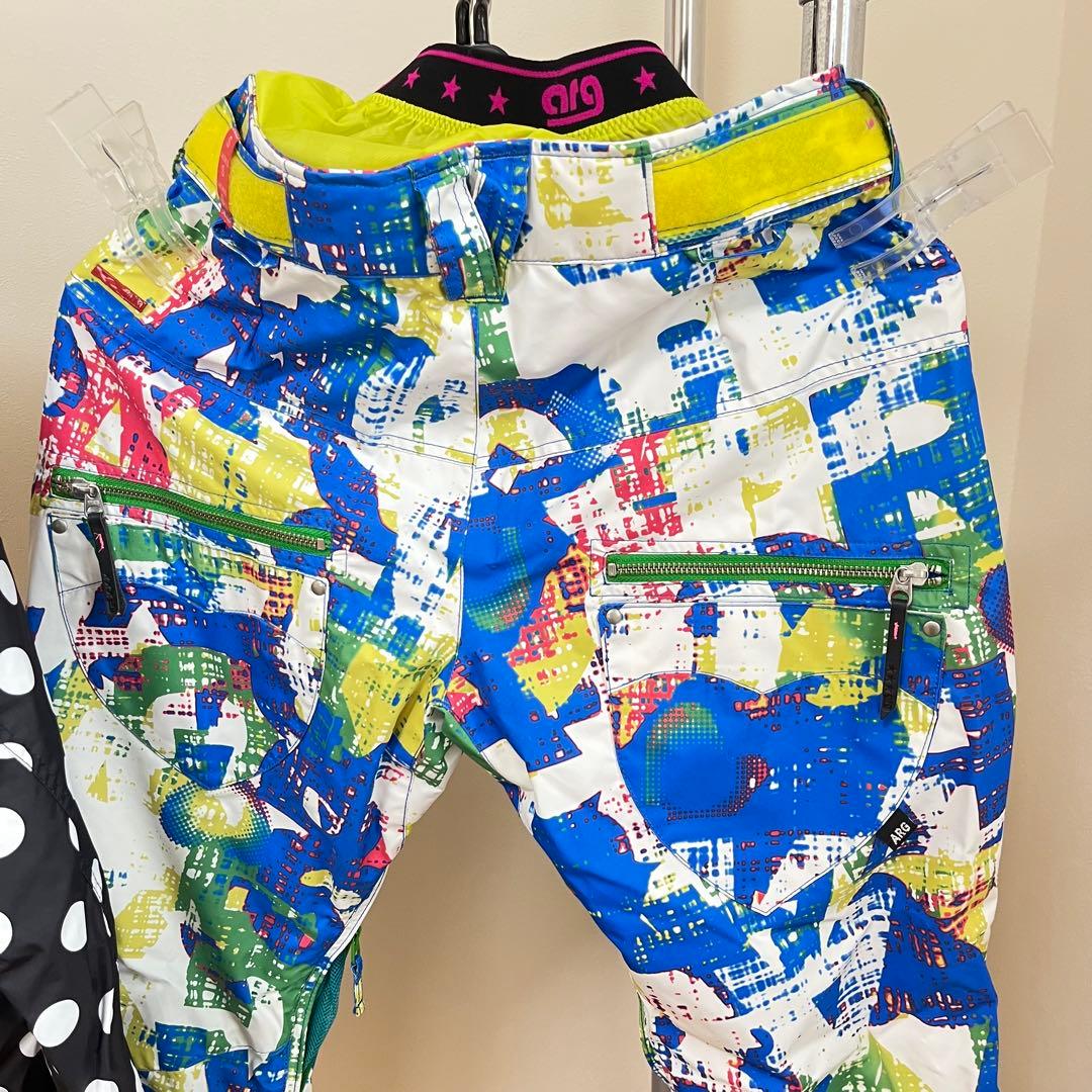 未使用品 arg / アシックス ウェア上下 S ブラック／ブルー NO.12