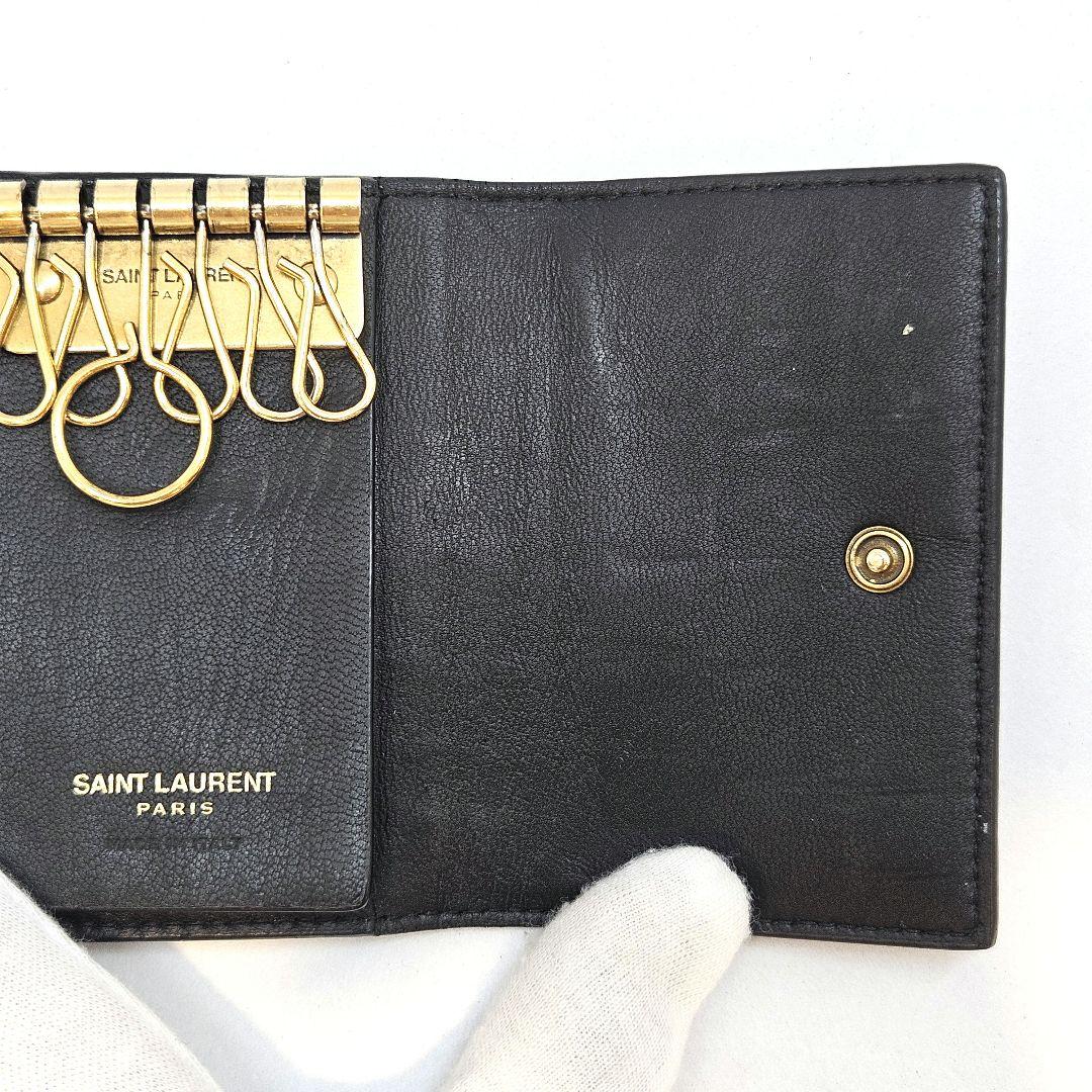 SAINT LAURENT サンローラン 6連 キーケース ブラック
