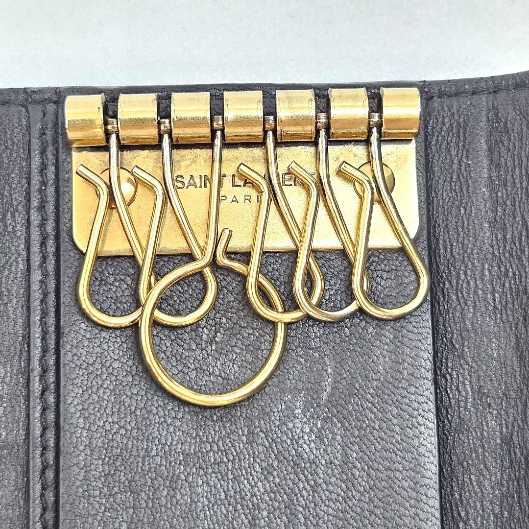 SAINT LAURENT サンローラン 6連 キーケース ブラック