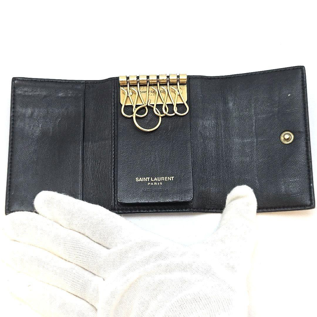 SAINT LAURENT サンローラン 6連 キーケース ブラック