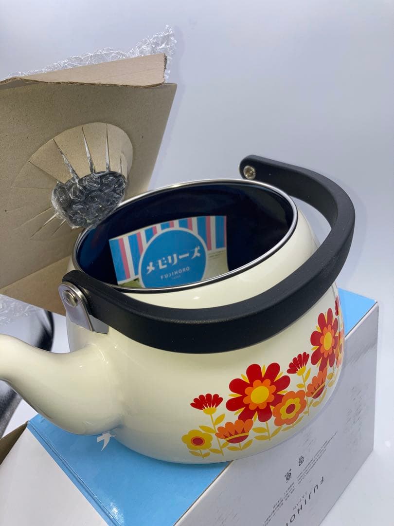 新品　富士ホーロー　ケトル 2.5L メモリーズ サンフラワー