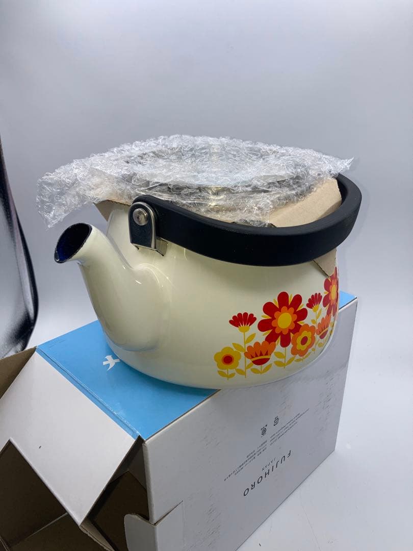 新品　富士ホーロー　ケトル 2.5L メモリーズ サンフラワー
