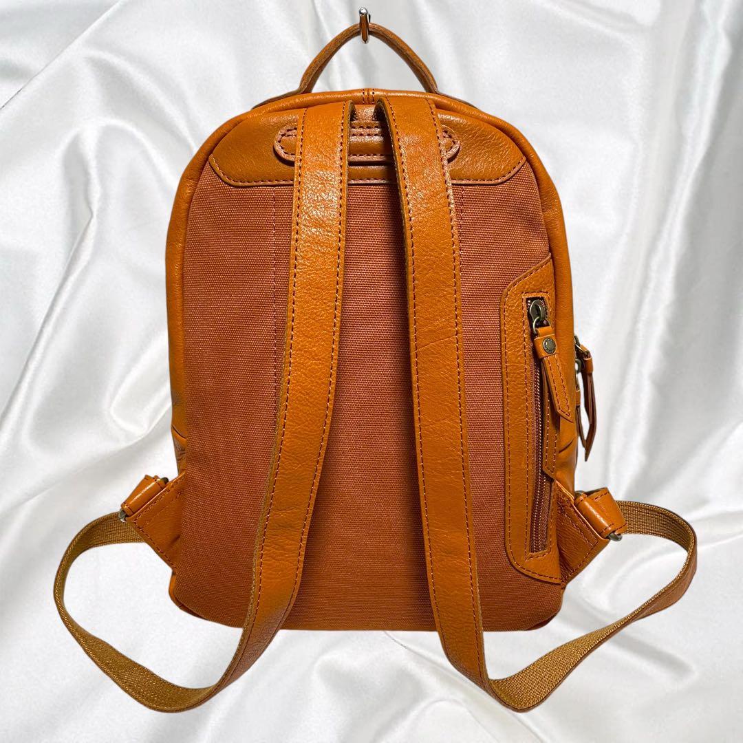 Dakota】未使用ダコタ レザー リュック バックパック シボ革 ロゴ刻印