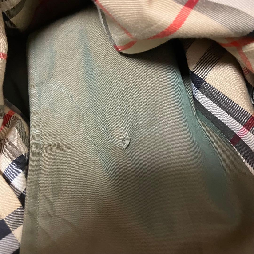 バーバリー ステンカラーコート 玉虫色 90s