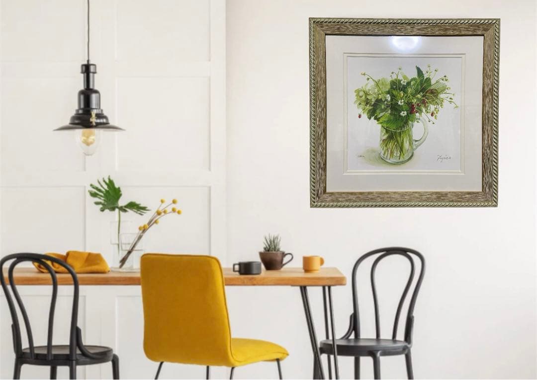 橋本不二子 ワイルドストロベリー 限定ジグレー リトグラフ