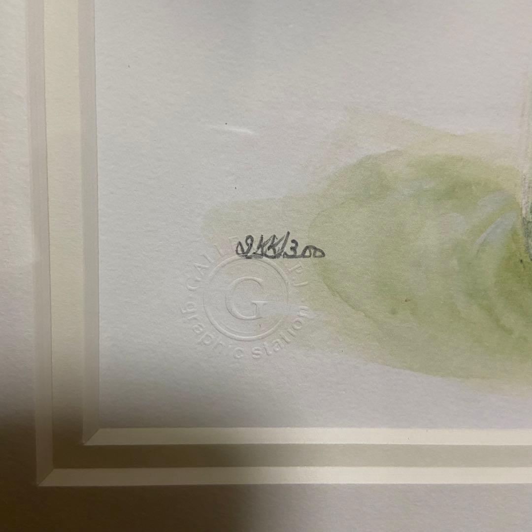 橋本不二子 ワイルドストロベリー 限定ジグレー リトグラフ