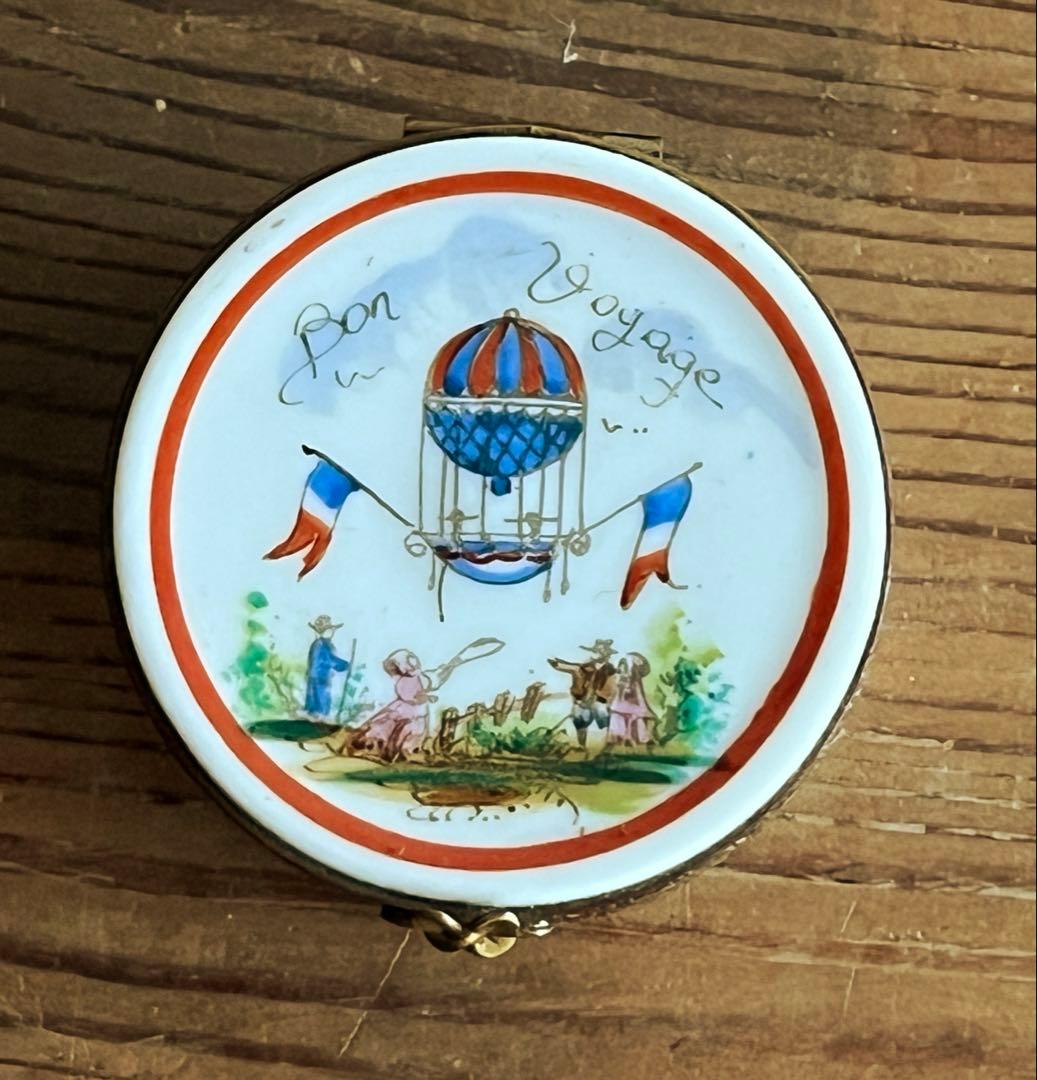 アンティーク リモージュ 蓋付 小物入れ 小箱 フランス製 ボックス