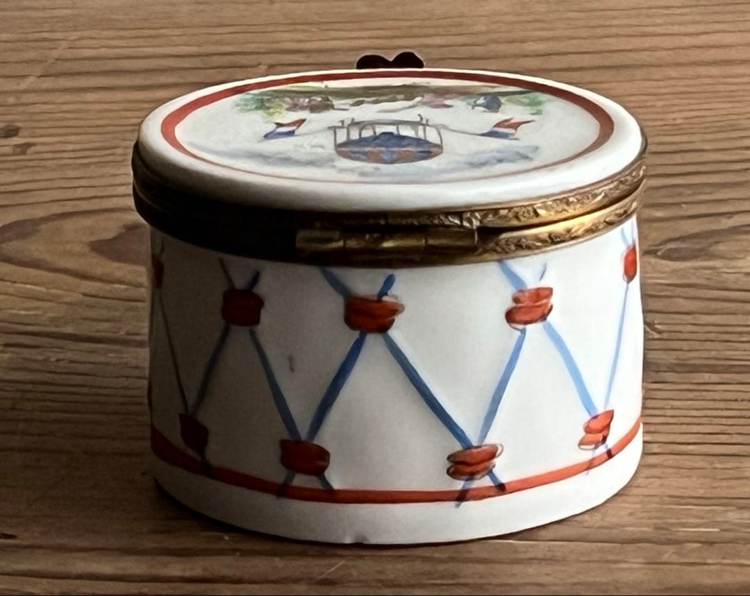 アンティーク リモージュ 蓋付 小物入れ 小箱 フランス製 ボックス