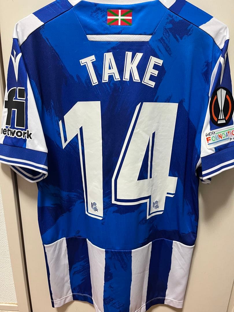 新品タグ付き 22-23 レアル・ソシエダ ホーム EL仕様 久保建英 14番