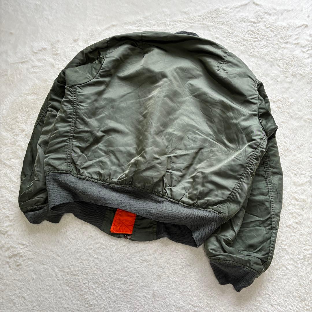 80s ALPHA INDUSTRIES MA-1 USA製 IDEALジップM