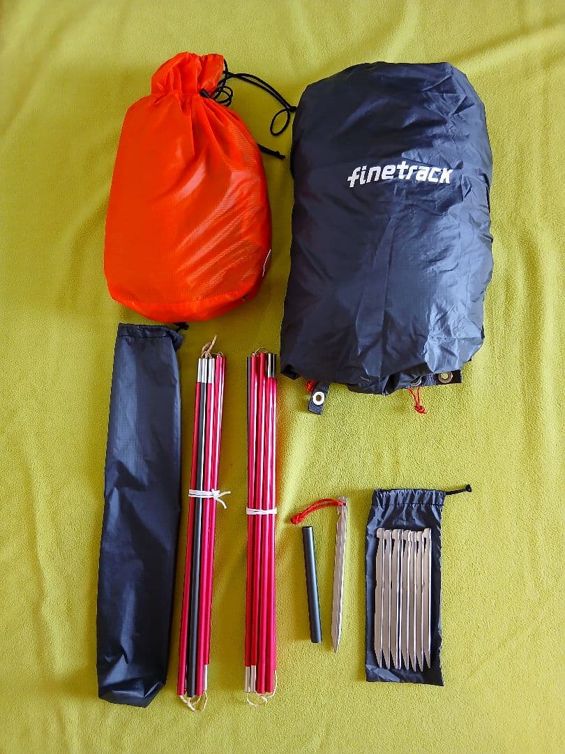 カミナドーム２ finetrack テント　 オレンジ・黒