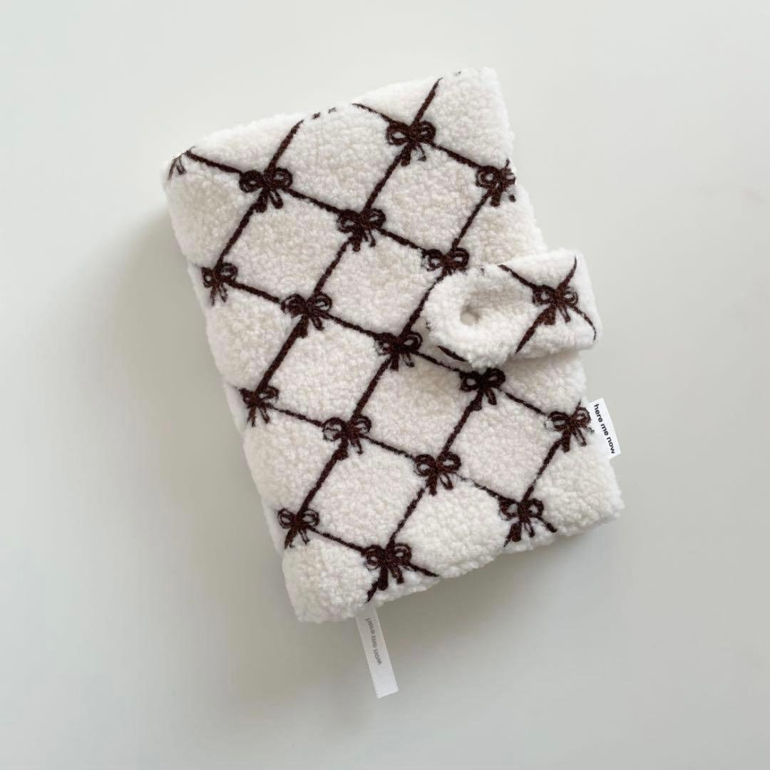 早い者勝ち 韓国 バインダー カバー 貯金 リフィル A6 リボン 毛糸 3