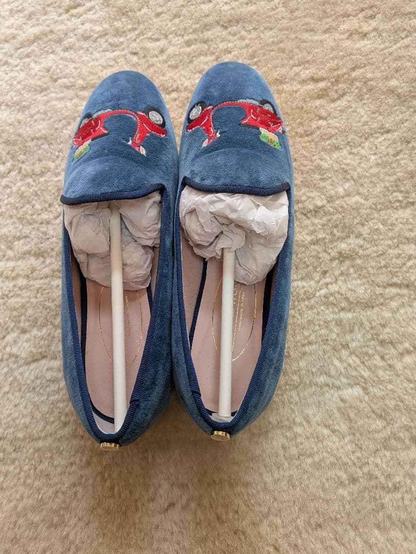 新品 BEARDSLEY 《CALITAS WORLD》ローファー(ブルー)