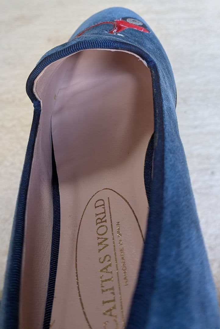 新品 BEARDSLEY 《CALITAS WORLD》ローファー(ブルー)