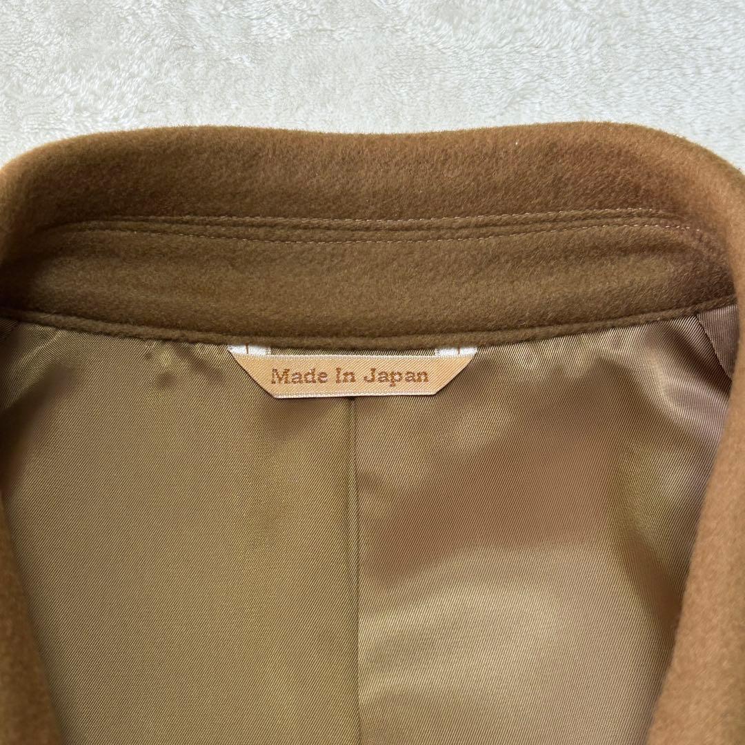 美品 キンロックアンダーソン カシミヤ100% ステンカラーコートMバルマカーン